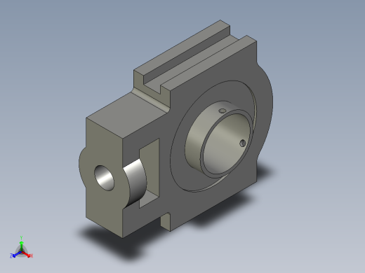 调心球面轴承UCT209正等轴测缩略图