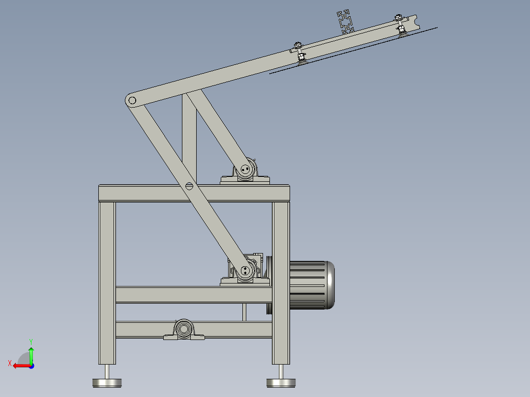 7092-0600-0000四连杆翻转机后视图
