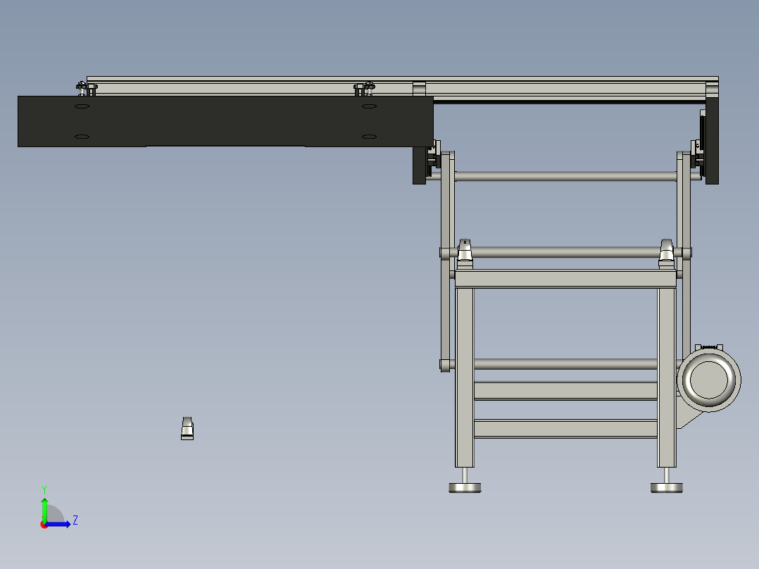 7092-0600-0000四连杆翻转机左视图