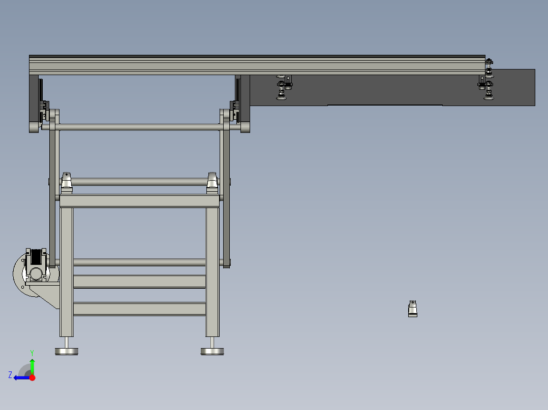 7092-0600-0000四连杆翻转机右视图