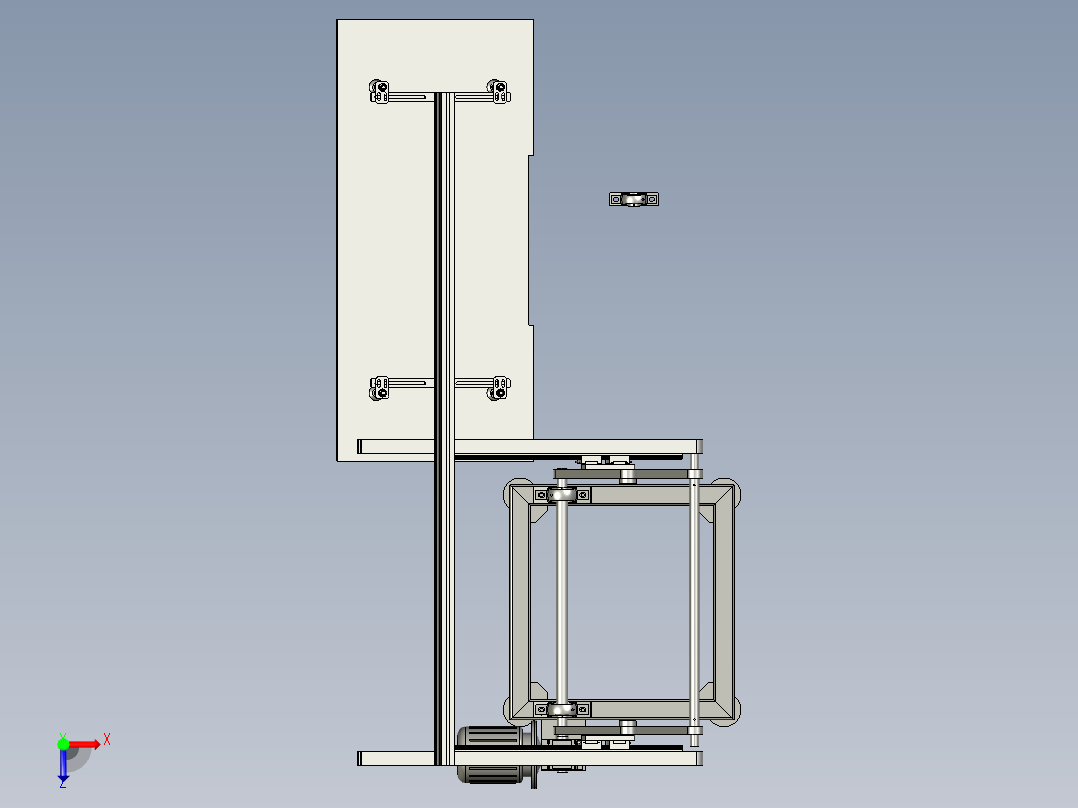 7092-0600-0000四连杆翻转机俯视图
