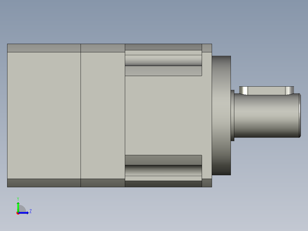 BAB042-5-L1-P2(100W)外形图(8-26-30-46-M4)(3)-002左视图
