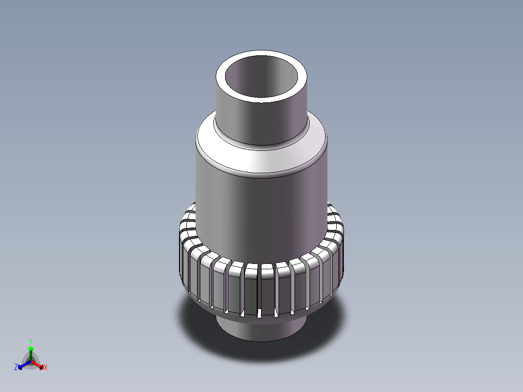 球心式止回阀正等轴测图