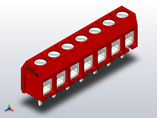 7针DG306 5红色间距5毫米