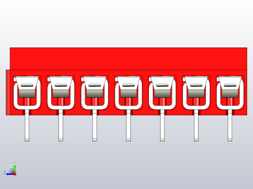 7针DG306 5红色间距5毫米右视缩略图