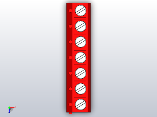 7针DG306 5红色间距5毫米俯视缩略图
