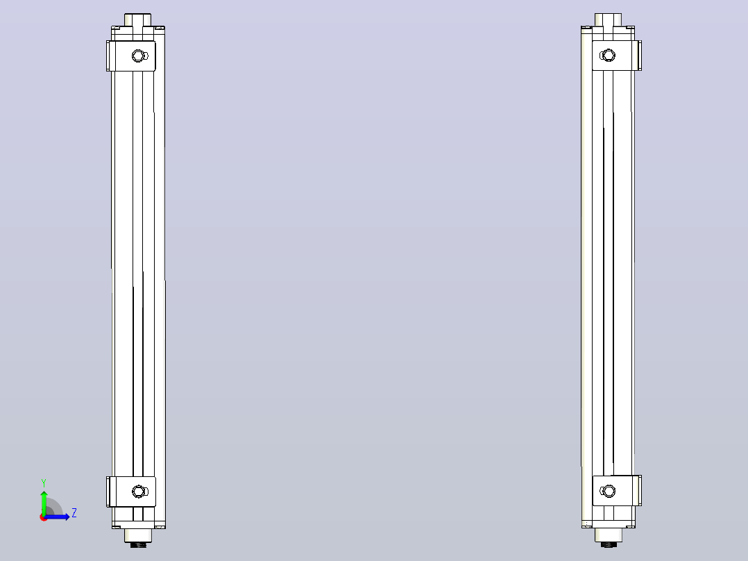 XTN4410（总高：510mm）安全光栅左视图