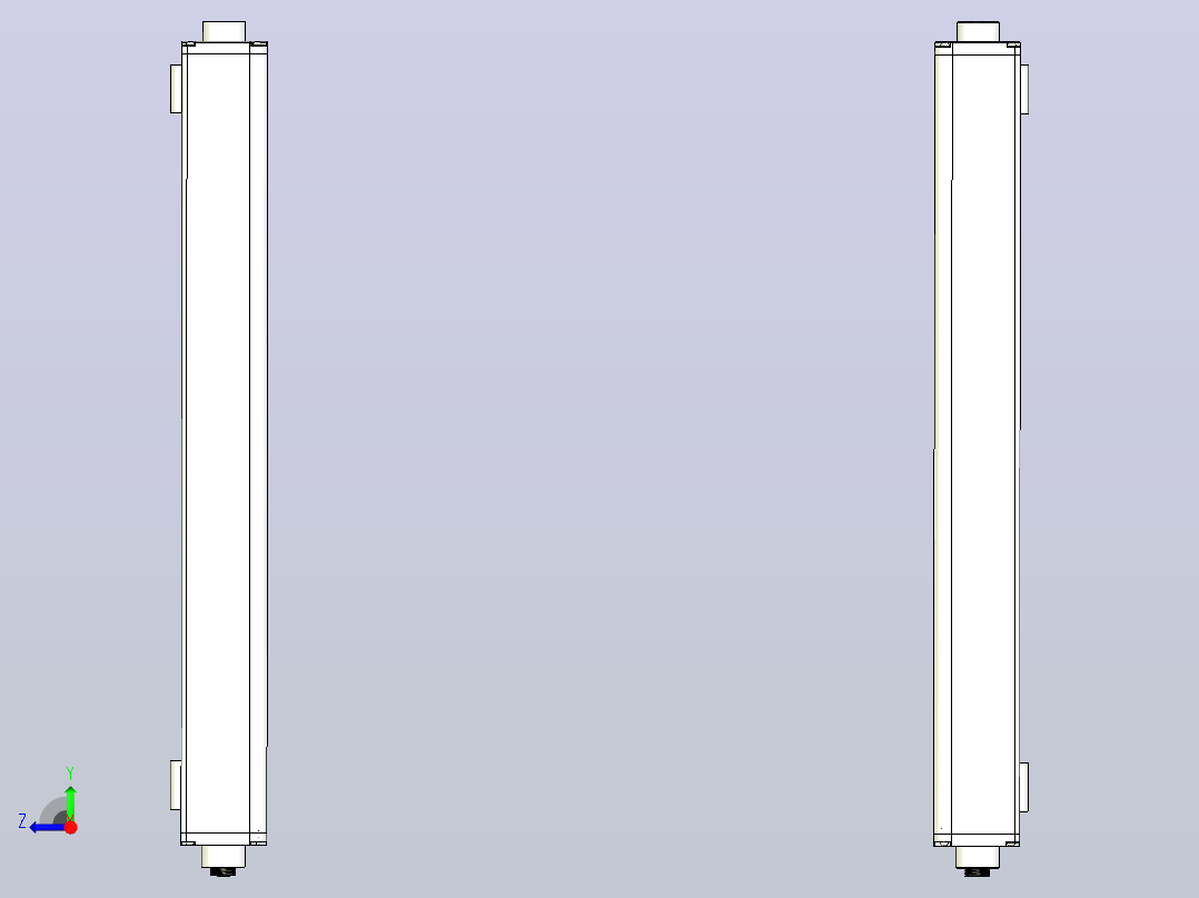 XTN4410（总高：510mm）安全光栅右视图