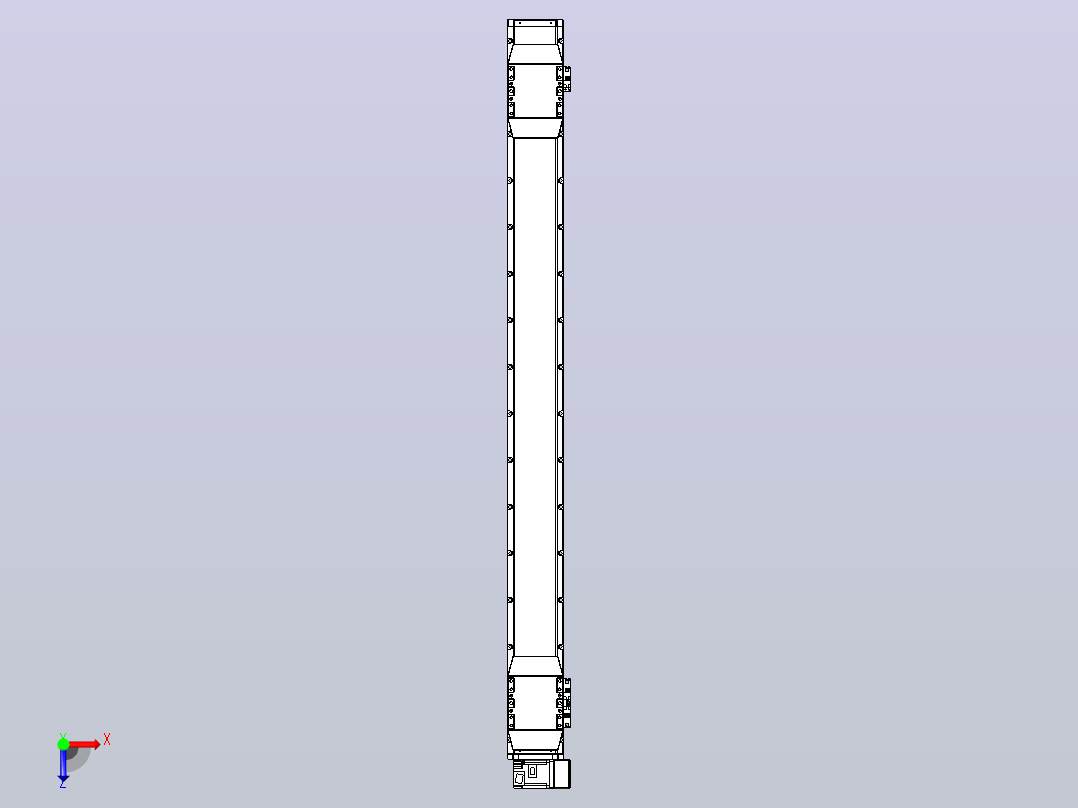 皮带直线轴双滑块型TPA-GCBS-120-P70-L550-RU-M20-N3俯视图