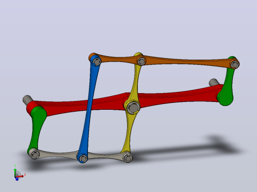 恒速无齿轮传动机构3D图纸 Solidworks设计
