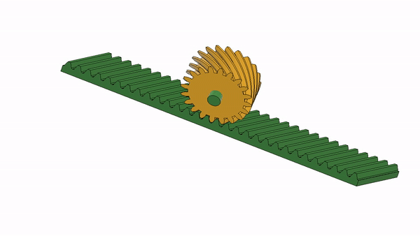 动画齿条齿轮