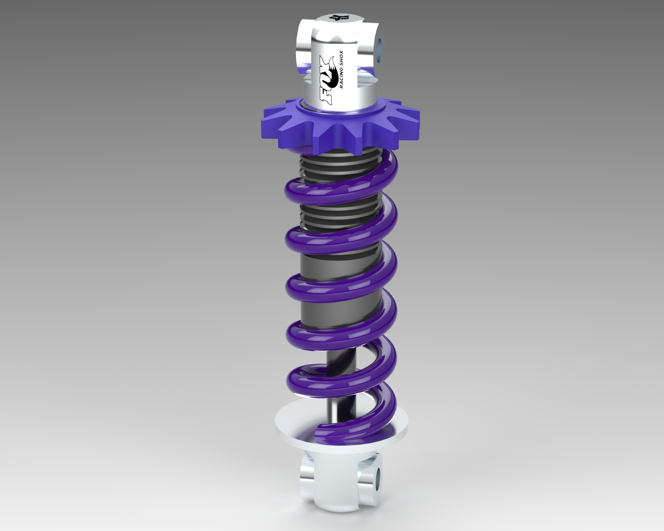 详细的减震器3D模型