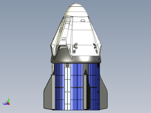 SpaceX 船员胶囊龙航天器右视缩略图