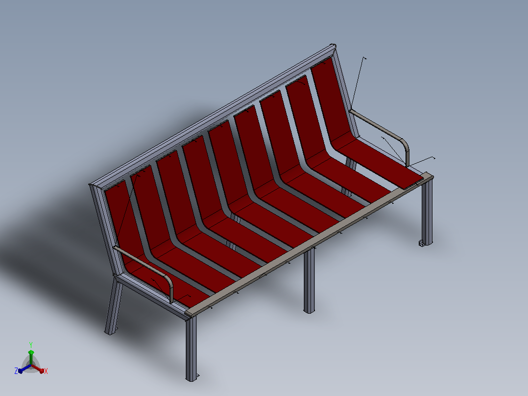 bench-1867正等轴测图