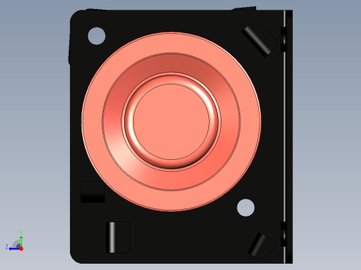微型横流风扇25120铝合金叶轮DC12V 0.06A碳刷强磁180电机右视缩略图