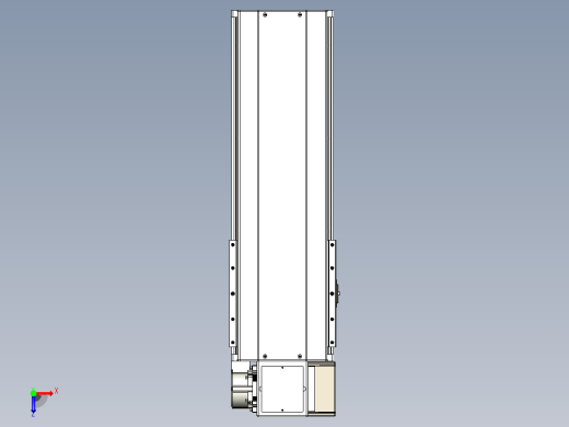 皮带直线轴半封闭可选导轨TPA-HNB-220D-176-L350-RP-C-P1K-N3俯视缩略图