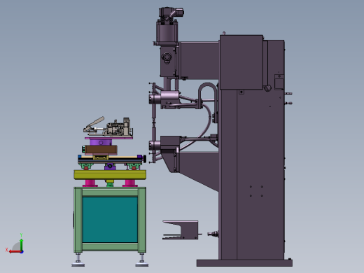 凸焊机送料工装治具工作台sw2020可编辑后视缩略图