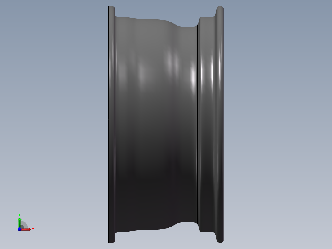 宝马车的轮毂3D模型前视图