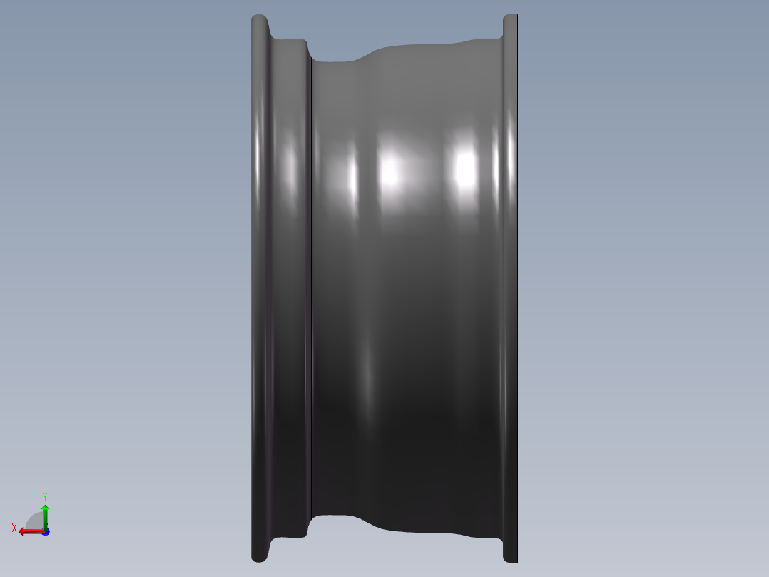 宝马车的轮毂3D模型后视图