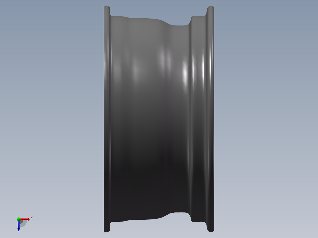 宝马车的轮毂3D模型俯视图