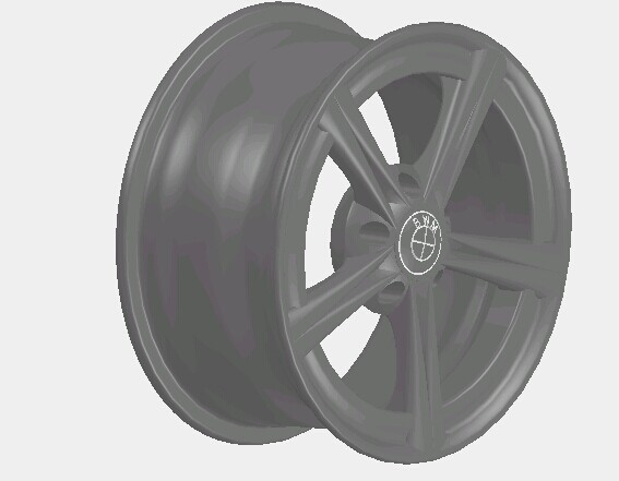 宝马车的轮毂3D模型