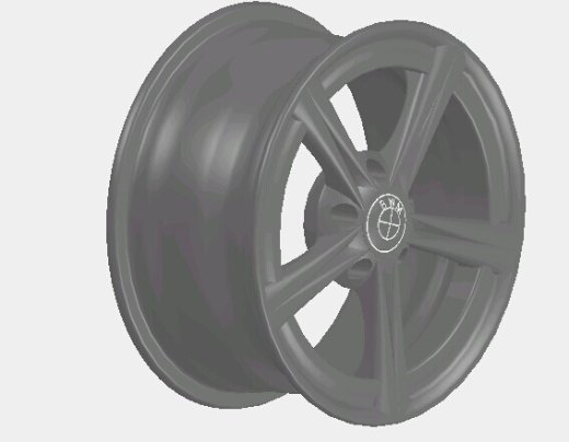 宝马车的轮毂3D模型缩略图