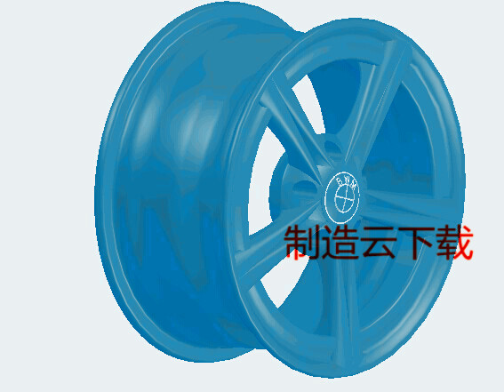 宝马车的轮毂3D模型