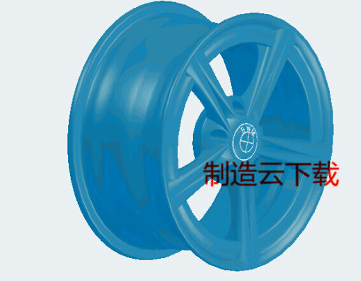 宝马车的轮毂3D模型缩略图