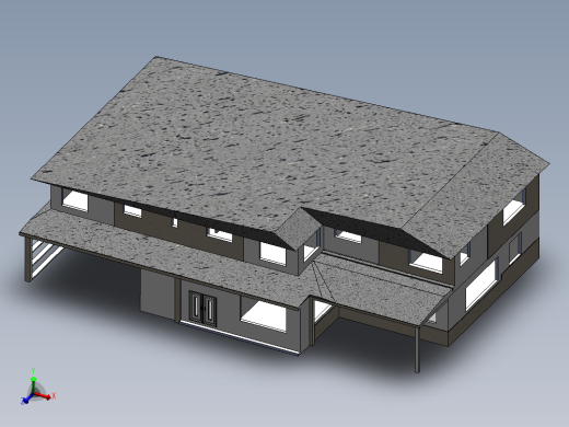 现代化的大气楼房二层楼别墅SW2015