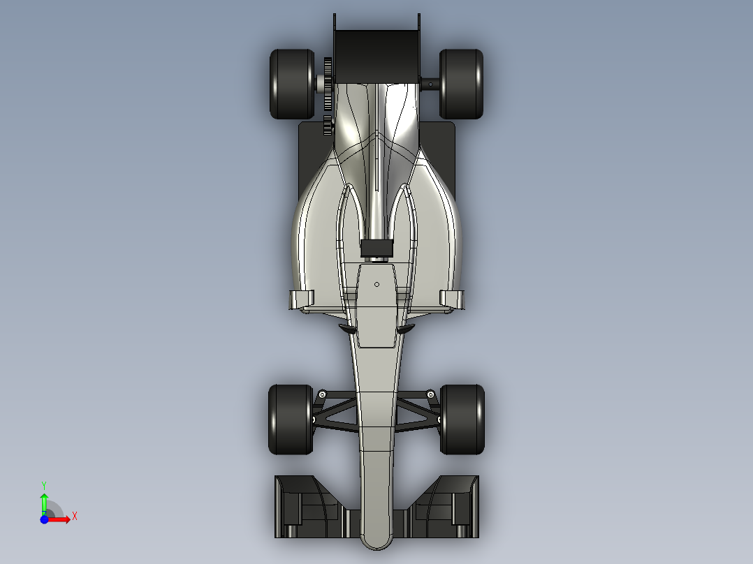 F1赛车模型(2)前视图