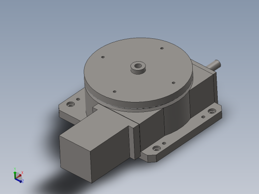 立式气动分度盘设计hsd-fd320-8