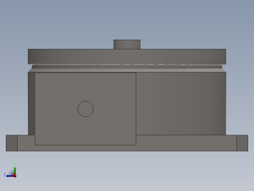 立式气动分度盘设计hsd-fd320-8右视缩略图