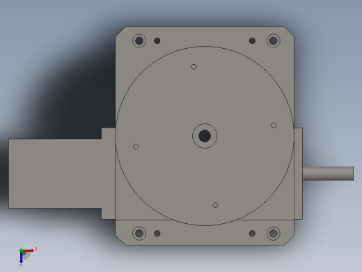 立式气动分度盘设计hsd-fd320-8俯视缩略图