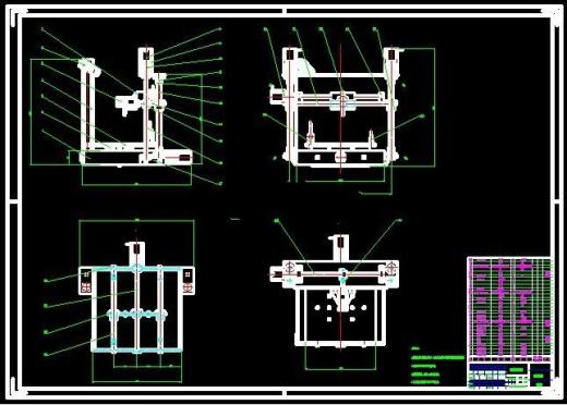 3D打印机二维图缩略图