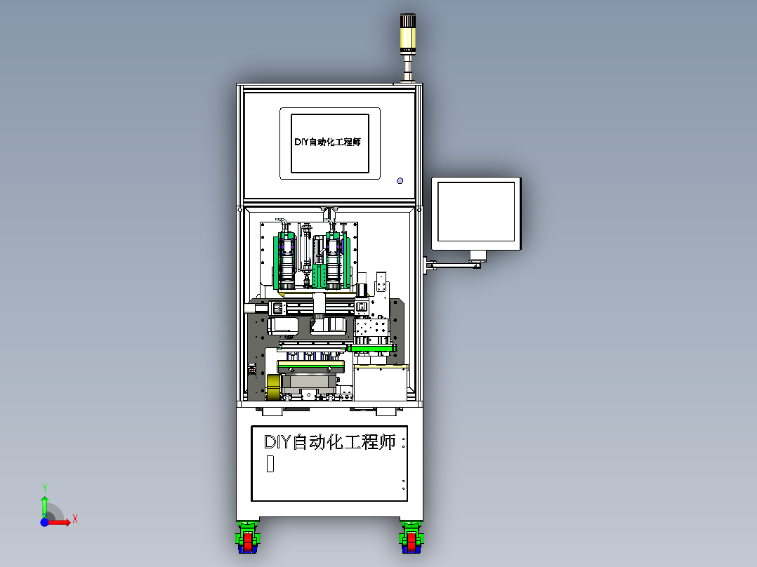 电池组装装配机前视图