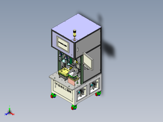 电池组装装配机正等轴测缩略图