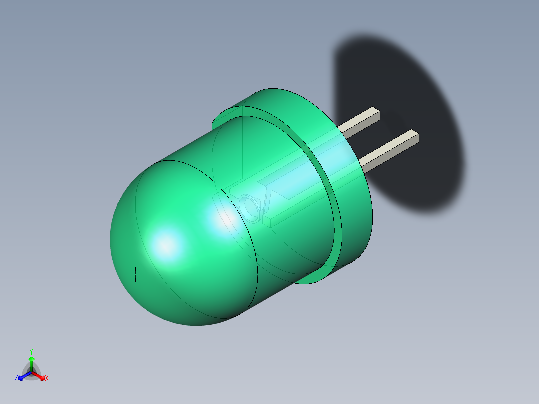 LED_Round_Green3_D8.0mm主视图