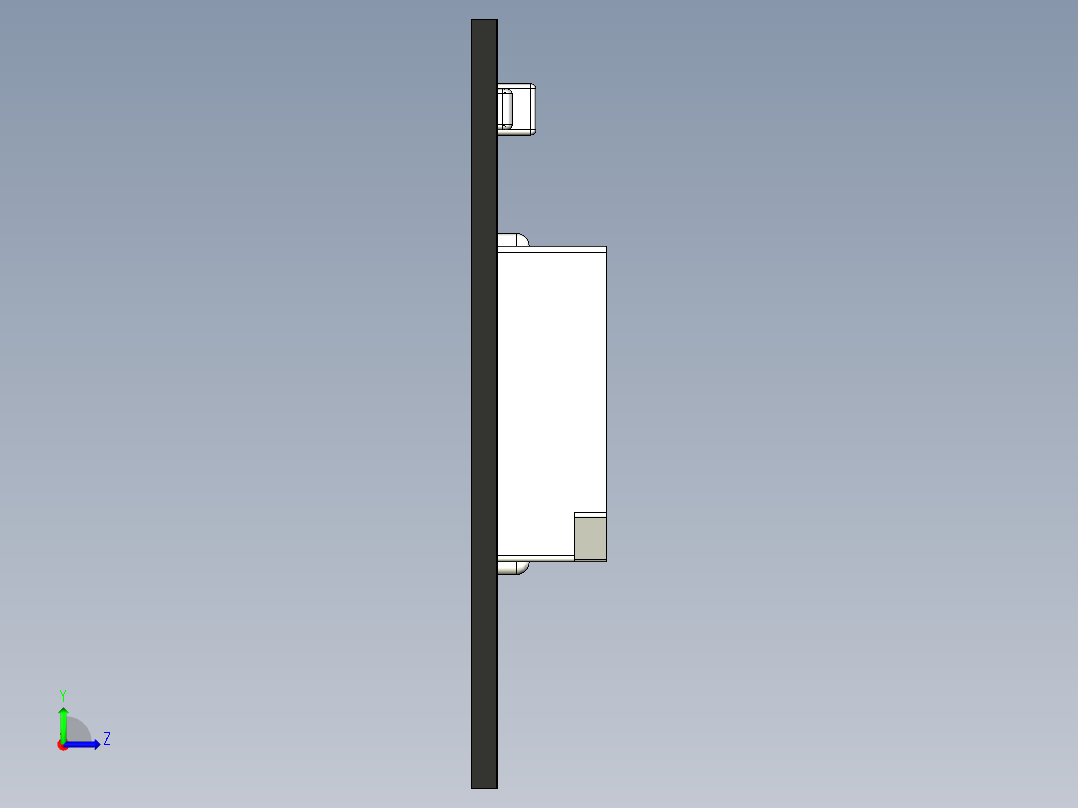 WS2812型号1 米左右LED灯带（144 个 LED）左视图