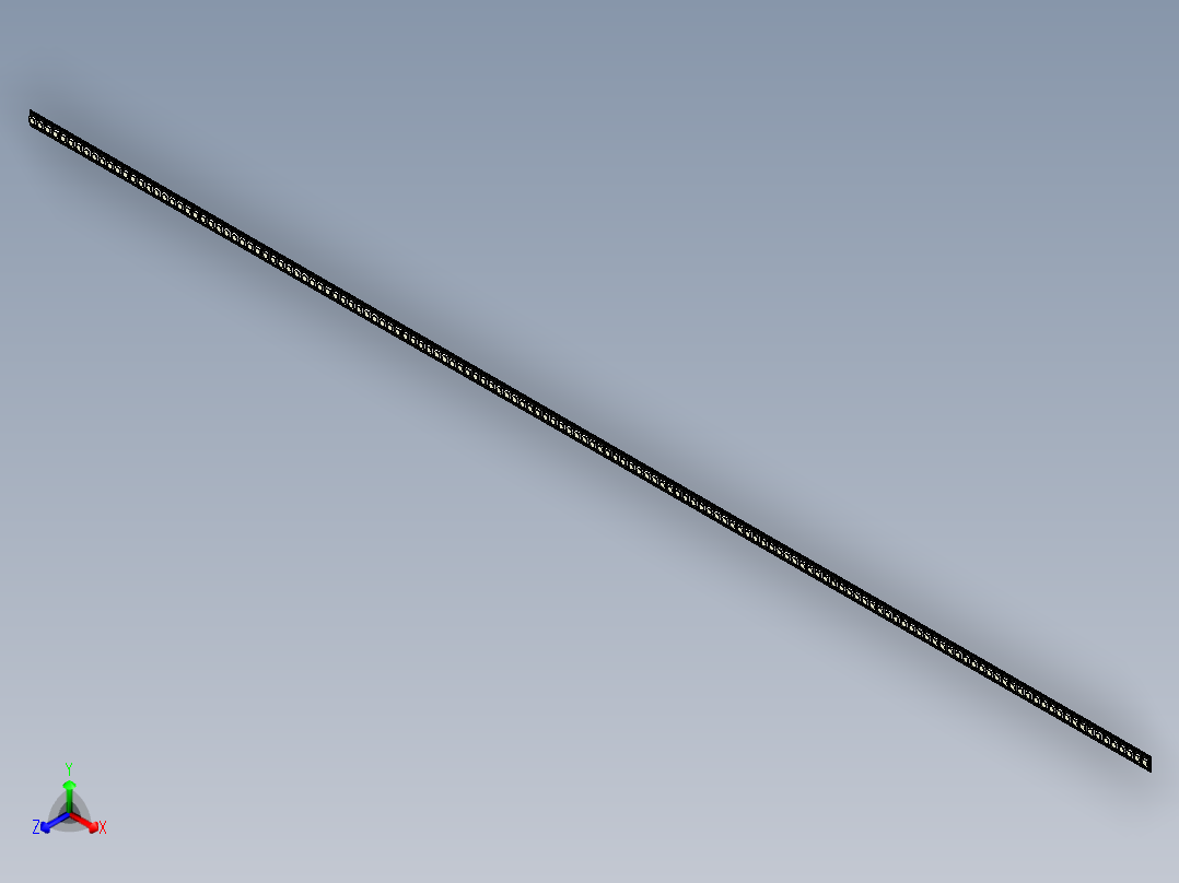 WS2812型号1 米左右LED灯带（144 个 LED）正等轴测图