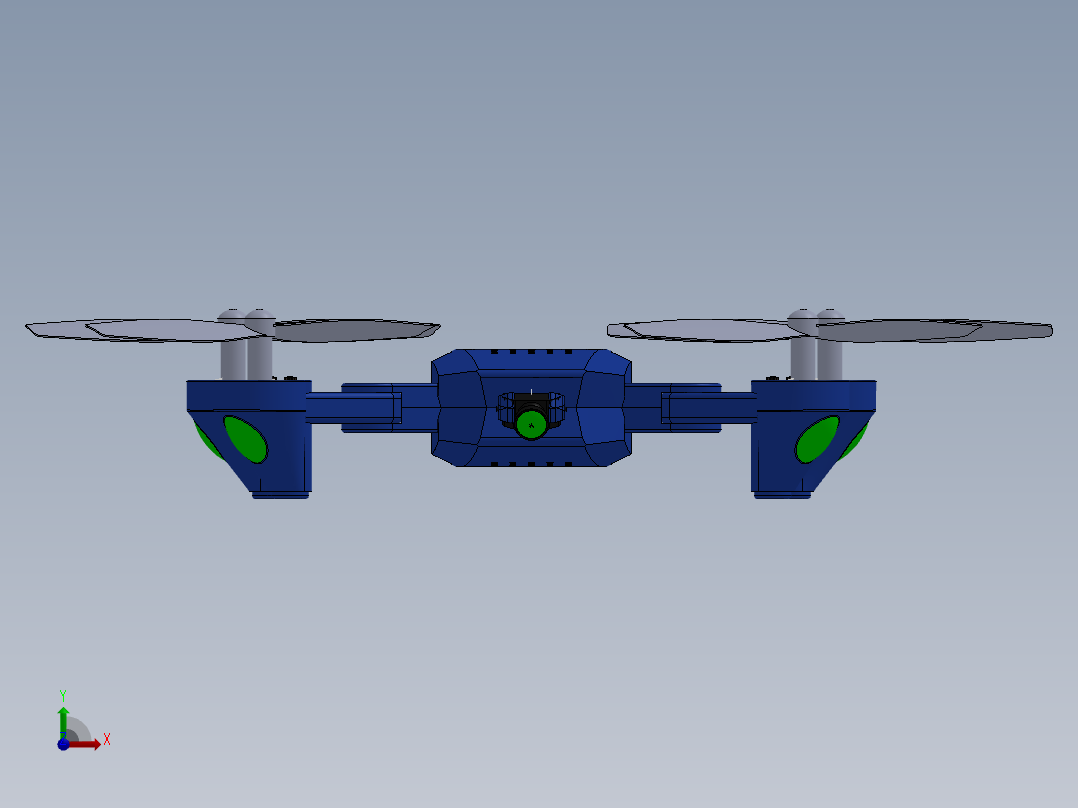 无人机设计sw前视图