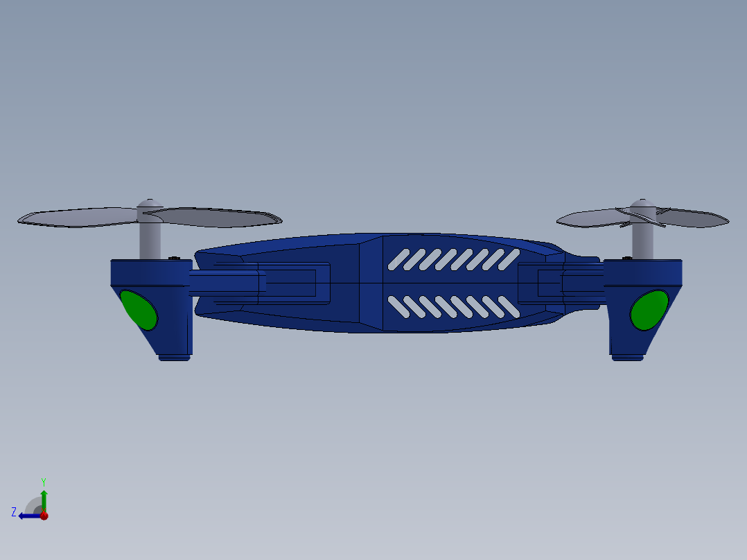 无人机设计sw右视图