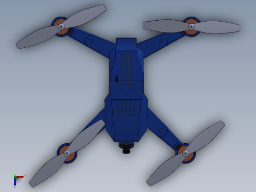 无人机设计sw俯视缩略图