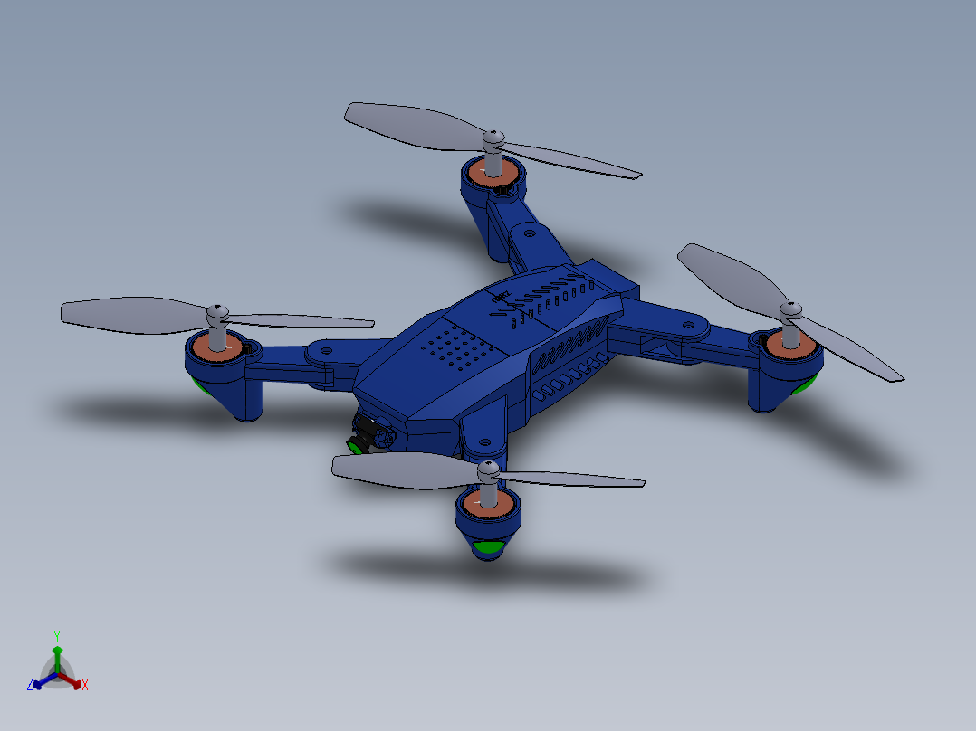 无人机设计sw正等轴测图