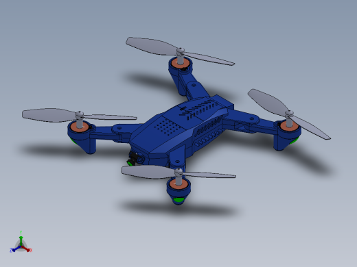 无人机设计sw正等轴测缩略图