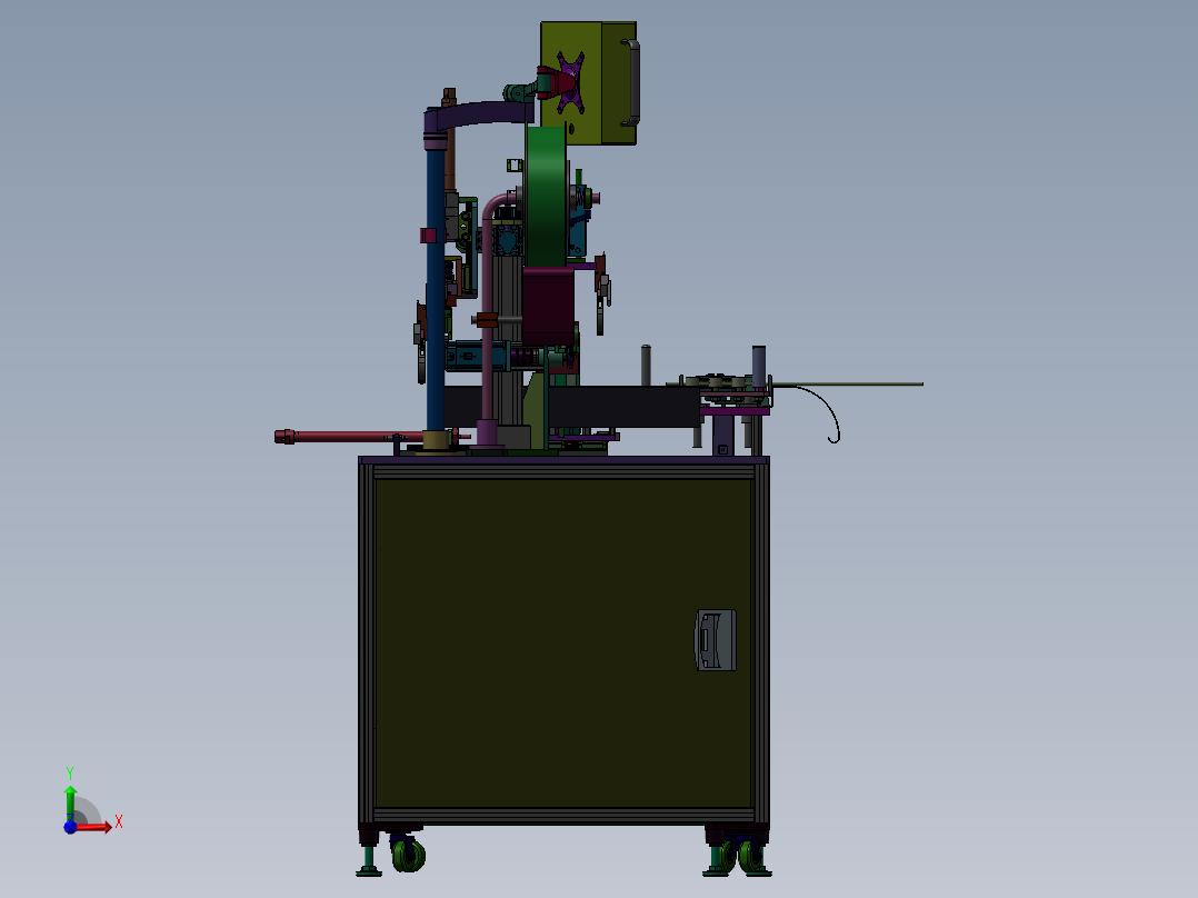 自动绕线扎线机前视图