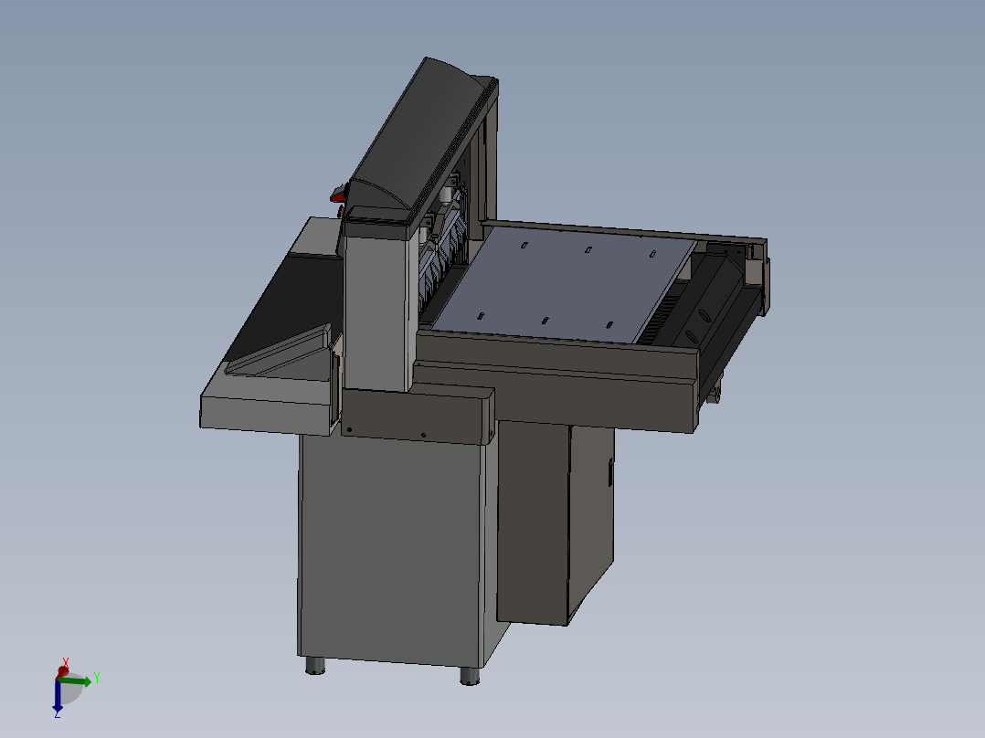 印刷切纸机结构设计三维二维说明书
