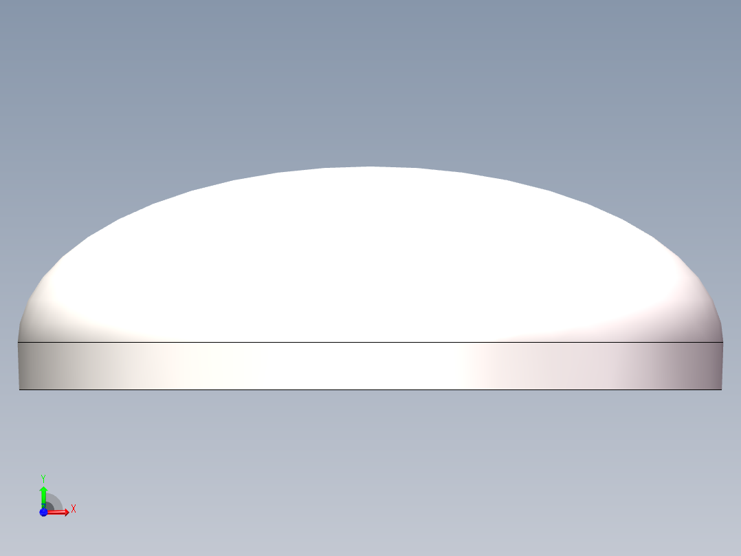 EHB椭圆形封头DN377前视图