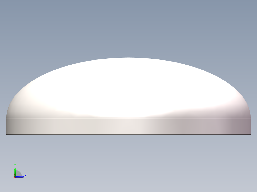 EHB椭圆形封头DN377左视图