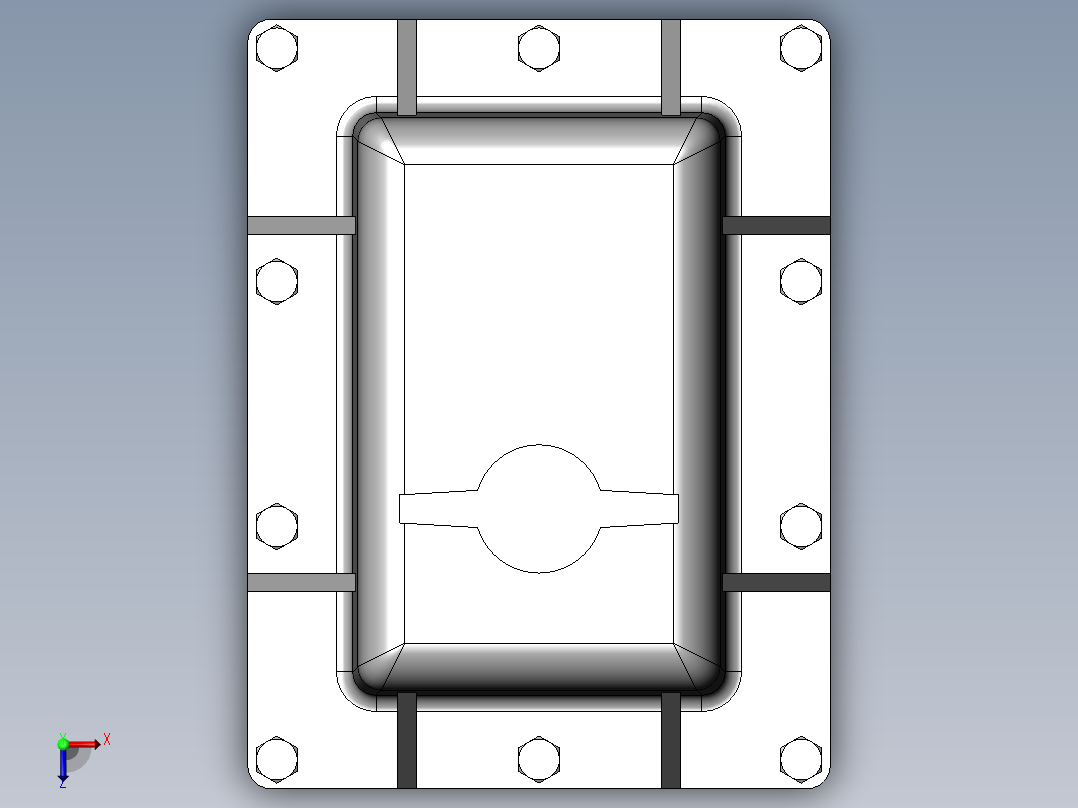 PVC管件-2in BF-Elec-Valve俯视图