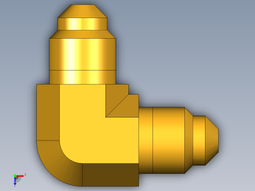 扩口式工业通用硬管接头Union Elbow 155F-2俯视缩略图